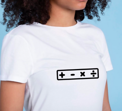 YUP ‘Mathematics Range’ Black Boxed-In (Short Sleeve T-shirt) Children/Youth